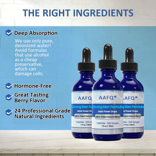 Open image in full screen AAFQ® Male Power Drops – Get Harder, Last Longer AAFQ® Male Power Drops – Get Harder, Last Longer