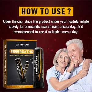 BeeBreathe | Prostate Care Nasal Therapy Inhaler | Supports Urinary Function, Immunity, Energy & Prostate Health | Natural Support for Men's Vitality