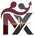 Manxo logo with abstract design on a transparent background